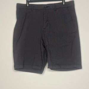 Marc Anthony Black Flat Front Shorts